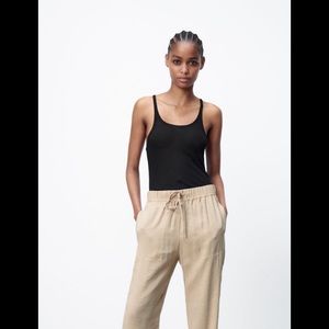 Zara Flowey drawstring pants